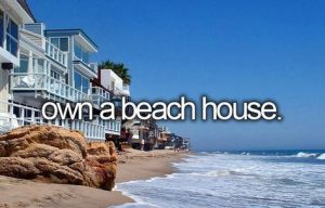 beach house bucketlist